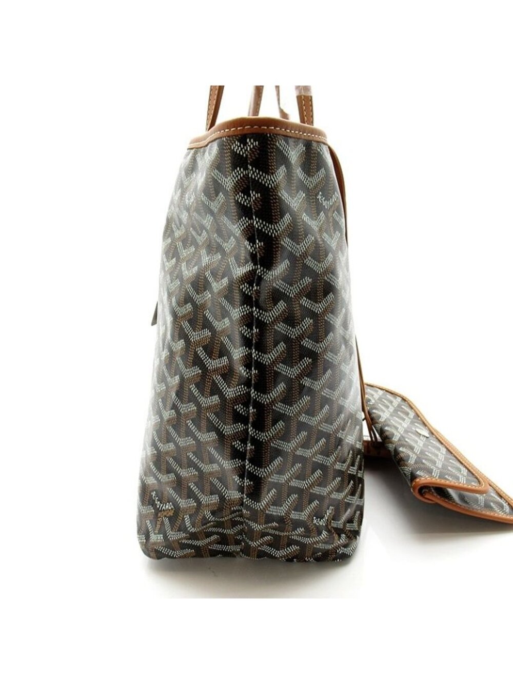 Goyard Saint Louis PM Leather Tote Bag Brown - Picture 5 of 8